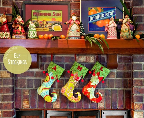 15 Easy Handmade Christmas Stockings (Part 2) - DIY Christmas Stocking Ideas, Diy Christmas stocking, Christmas Stockings