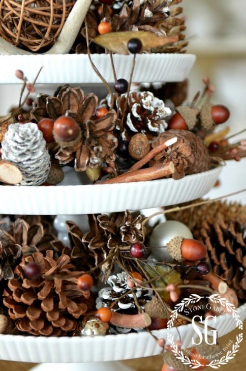 15 DIY Rustic Christmas Centerpieces - Rustic Christmas Centerpieces, Rustic Centerpieces, Rustic Centerpiece, DIY Christmas Centerpieces, Christmas Centerpieces