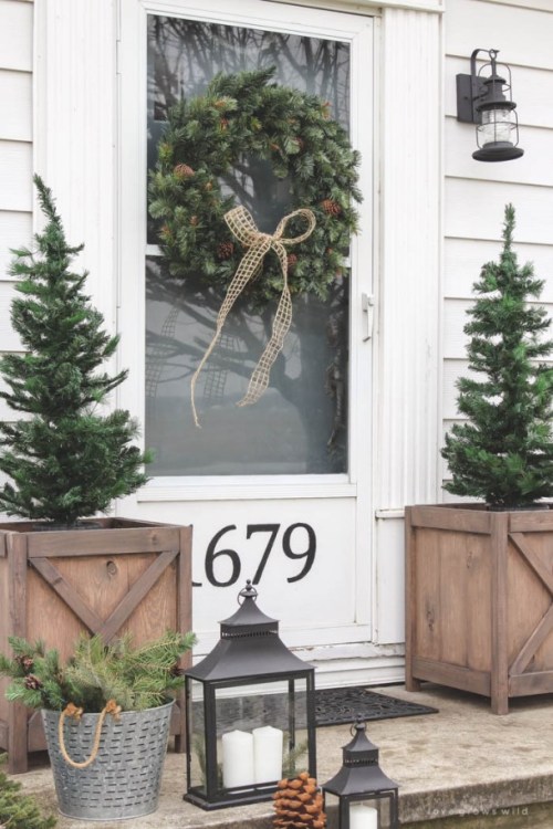 16 Rustic Christmas Porch Decor Ideas - Rustic Christmas Porch Decor Ideas, Rustic Christmas Porch Decor, Rustic Christmas Porch, Christmas Porch Decor Ideas