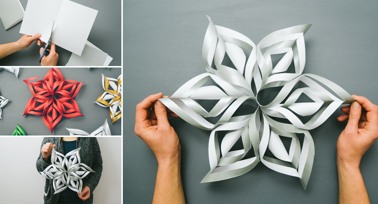 15 Super Easy Paper Snowflake Craft Ideas - Paper Snowflakes, Paper Snowflake Craft Ideas, Paper Snowflake, diy Paper Snowflakes