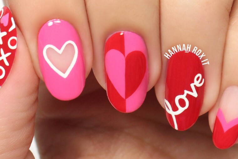 15 Nail Art Ideas for Valentine's Day (Part 1) 15 Nail Art Ideas for Valentine's Day (Part 1) - Nail Art Ideas for Valentine's Day, nail art ideas, Anti Valentine's Day Nail Art Ideas, Anti Valentine's Day Nail Art