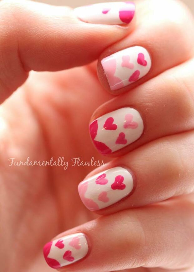 15 Nail Art Ideas for Valentine's Day (Part 2) - Nail Art Ideas for Valentine's Day, nail art ideas, Anti Valentine's Day Nail Art Ideas, Anti Valentine's Day Nail Art