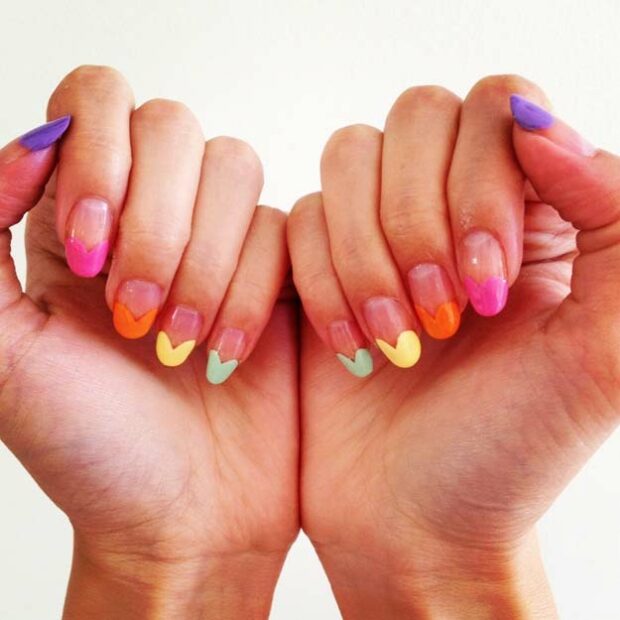 15 Nail Art Ideas for Valentine's Day (Part 2) - Nail Art Ideas for Valentine's Day, nail art ideas, Anti Valentine's Day Nail Art Ideas, Anti Valentine's Day Nail Art