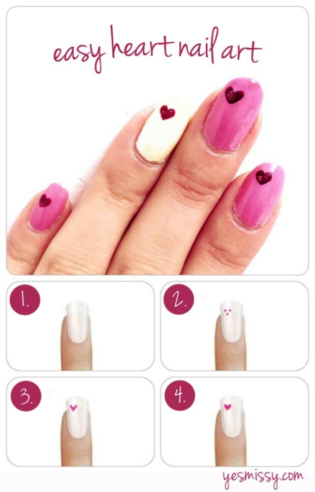 15 Nail Art Ideas for Valentine's Day (Part 2) - Nail Art Ideas for Valentine's Day, nail art ideas, Anti Valentine's Day Nail Art Ideas, Anti Valentine's Day Nail Art