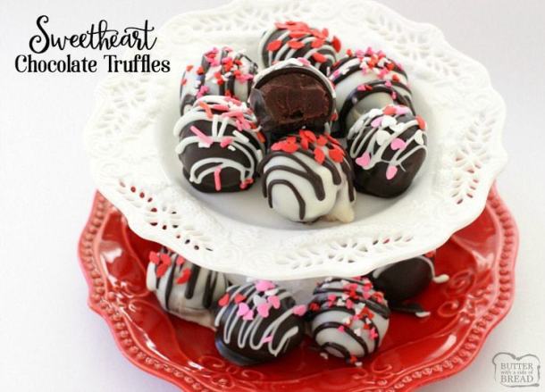 15 Valentine's Day Truffle Recipes (Part 2) - Valentine's Day Truffle Recipes, Valentine's day recipes, Valentine's day desserts, Truffle Recipes