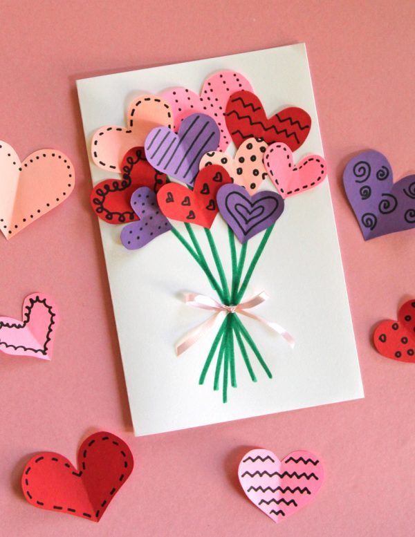 15 Easy DIY Valentine's Day Cards - diy Valentine's day cards, Diy Valentine's Day Card Ideas, DIY Valentine's Day Card