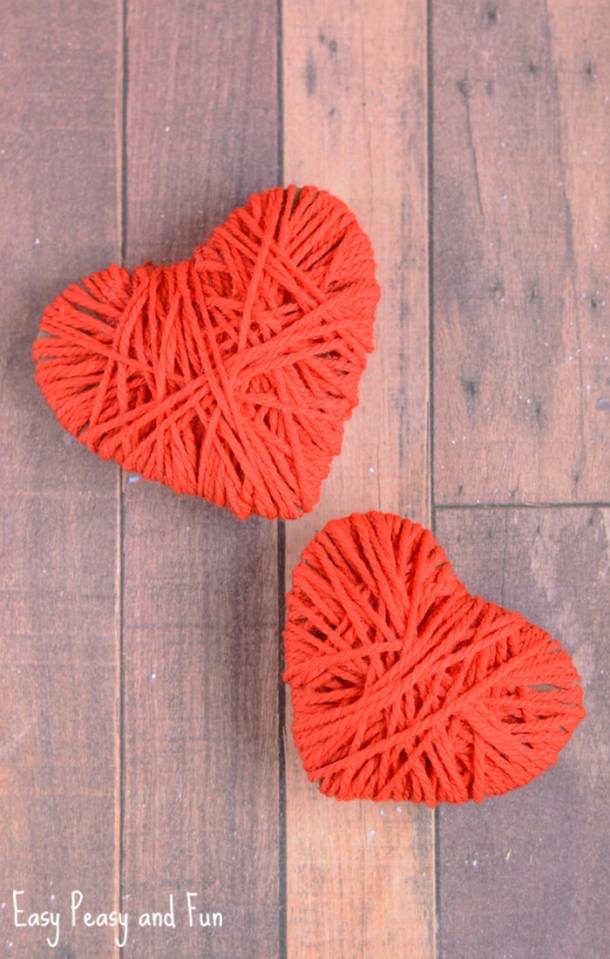 16 Adorable Valentine's Day Heart Crafts for Kids - Valentine's Day Heart Crafts for Kids, Valentine's Day Crafts for Kids, DIY Valentine's Day Crafts for Kids, DIY Valentine's Day Crafts