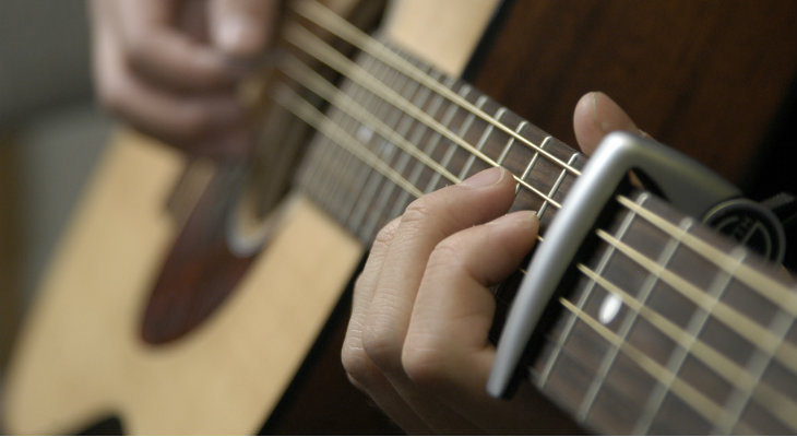 How to Use a Capo on a Guitar - sharps, guitar, flats, chord, capo