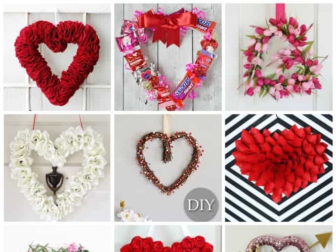 Lovely Handmade Valentine's Wreath Designs (Part 2) Lovely Handmade Valentine's Wreath Designs (Part 2) - Valentine's Wreath, diy Valentine's day wreath