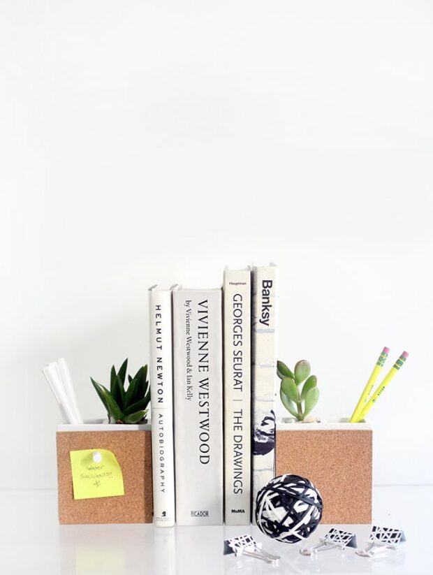 14 Cool DIY Bookends That Are Easy to Make - DIY Bookends, Bookends