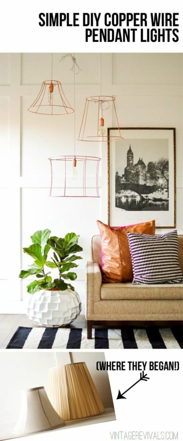 15 DIY Light Fixtures You Can Make - DIY Light Fixtures, DIY Light Fixture