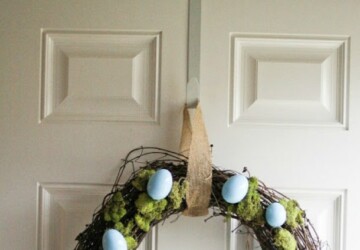 15 Creative DIY Easter Wreath Ideas (Part 2) - DIY Easter Wreaths, DIY Easter Wreath Ideas, diy Easter wreath