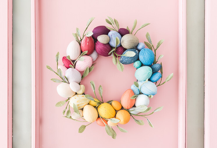 DIY Easter Wreaths Perfect for Your Front Door (Part 1) - DIY Easter Wreaths, diy Easter wreath, DIY Easter Decoration