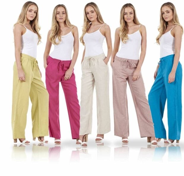 What to Buy in These Women Linen Trousers? - woman, trousers, shop, online, fashion