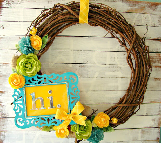 13 DIY Summer Wreaths - DIY Summer Wreaths, diy summer wreath, diy summer projects, DIY summer