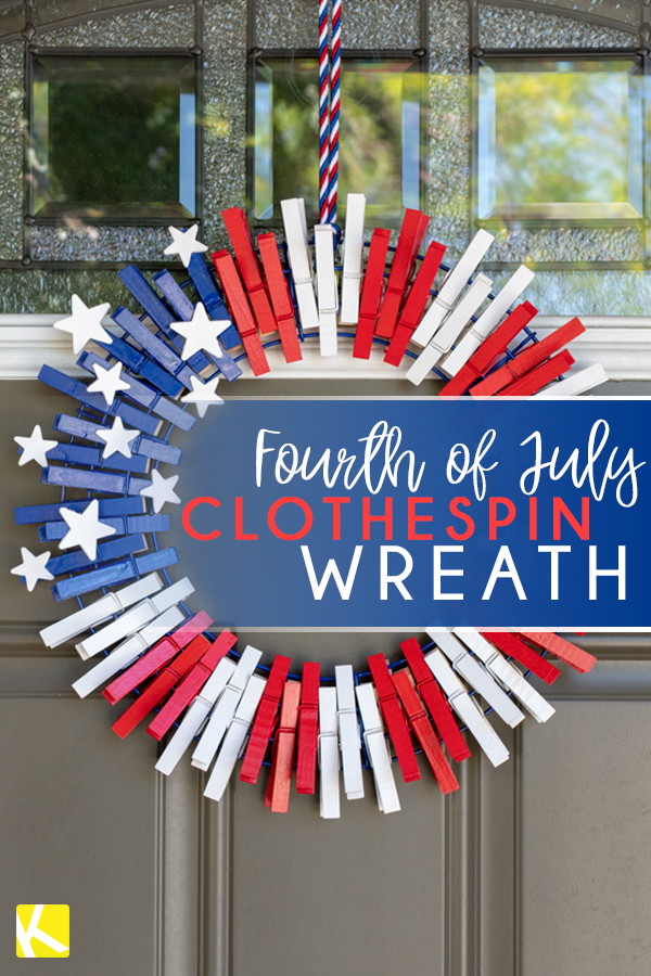 15 Great DIY 4th Of July Wreaths (Part 1) - DIY 4th Of July Wreaths, DIY 4th Of July Wreath, 4th Of July Wreaths, 4th of July Wreath, 4th of July diy wreath