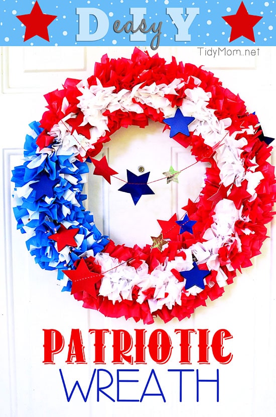 15 Great DIY 4th Of July Wreaths (Part 2) - Patriotic DIY 4th Of July Decor Ideas, DIY 4th Of July Wreaths, DIY 4th Of July Wreath