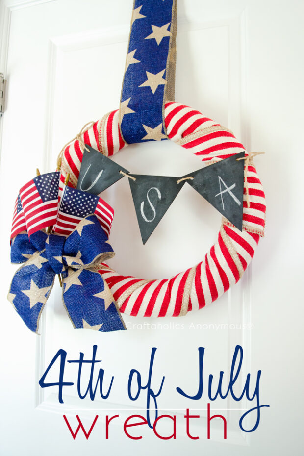 15 Great DIY 4th Of July Wreaths (Part 2) - Patriotic DIY 4th Of July Decor Ideas, DIY 4th Of July Wreaths, DIY 4th Of July Wreath