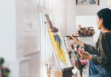 How To Create Your Crafting Space In Your Home - zones, working table, storage cabinets, Space, shelves, home, create, crafting
