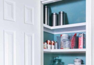 10 Genius Ideas for Building a Pantry Shelves - shelves, Pantry Shelves, Pantry Organization, Kitchen Pantry Ideas, diy shelves, diy Pantry Shelves