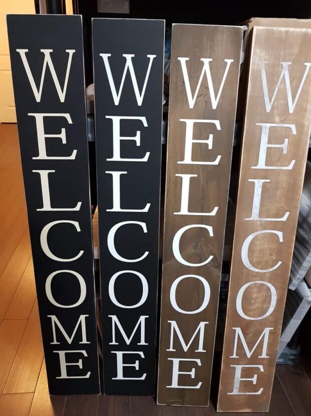 DIY Welcome Signs for Your Front Porch - diy welcome signs, diy welcome sign