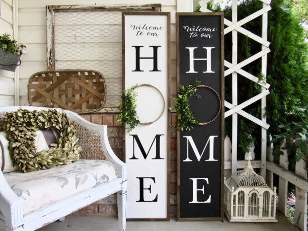 DIY Welcome Signs for Your Front Porch - diy welcome signs, diy welcome sign