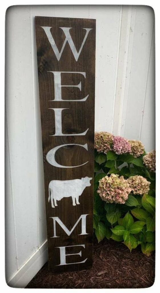 DIY Welcome Signs for Your Front Porch - diy welcome signs, diy welcome sign