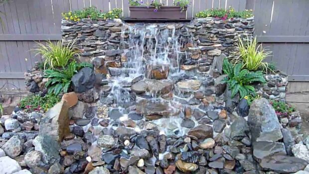 12 Amazing Backyard Garden Waterfall Ideas that you can DIY - Waterfall Ideas, DIY Backyard Garden Waterfall Ideas, Backyard Garden Waterfall Ideas, Backyard Garden Waterfall