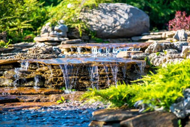 12 Amazing Backyard Garden Waterfall Ideas that you can DIY - Waterfall Ideas, DIY Backyard Garden Waterfall Ideas, Backyard Garden Waterfall Ideas, Backyard Garden Waterfall