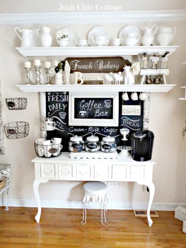 12 Charming DIY Coffee Stations For Your Home - DIY Coffee Stations, DIY Coffee Station Ideas, DIY Coffee Station, Coffee Stations Design Ideas, Coffee Stations