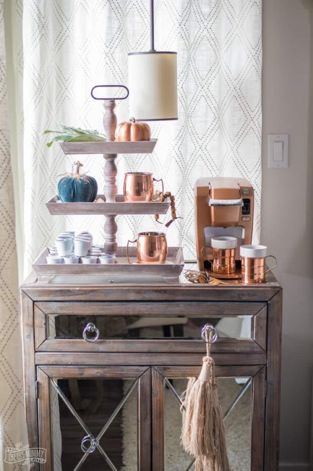 12 Charming DIY Coffee Stations For Your Home - DIY Coffee Stations, DIY Coffee Station Ideas, DIY Coffee Station, Coffee Stations Design Ideas, Coffee Stations