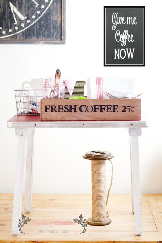 12 Charming DIY Coffee Stations For Your Home - DIY Coffee Stations, DIY Coffee Station Ideas, DIY Coffee Station, Coffee Stations Design Ideas, Coffee Stations