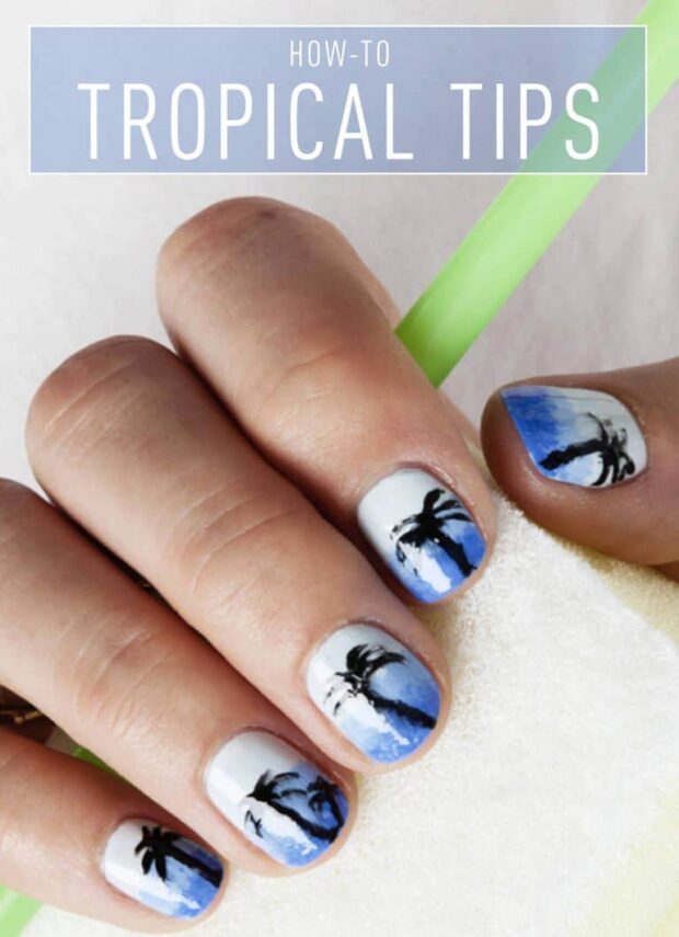 14 Cute Summer Nail Art Ideas and Tutorials - Summer Nail Art Ideas, summer nail art, neon summer nail art