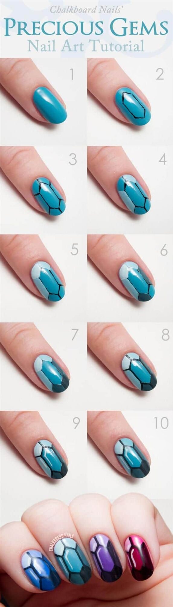 14 Cute Summer Nail Art Ideas and Tutorials - Summer Nail Art Ideas, summer nail art, neon summer nail art