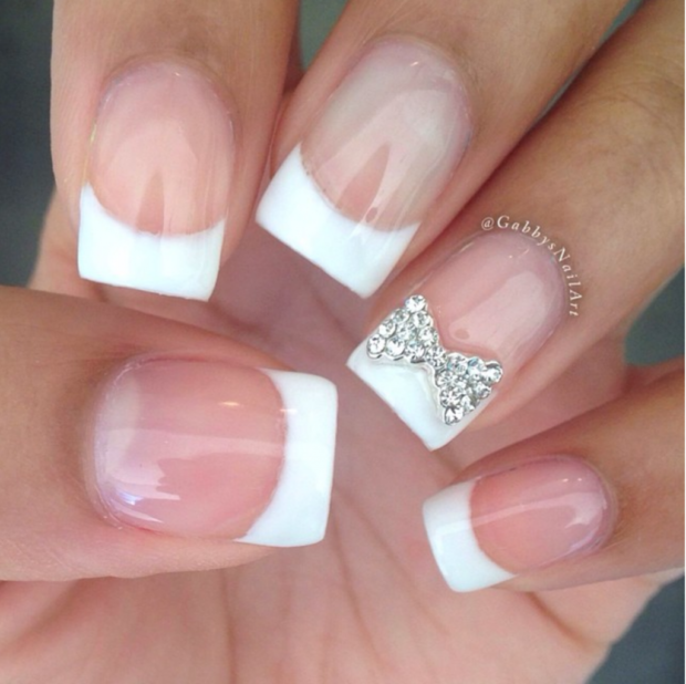 12 Wedding Nails Designs and Manicure Ideas to Copy - Wedding Nails Designs, Wedding Nails Design, wedding nails