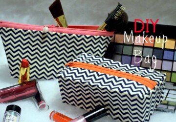 12 Adorable DIY Makeup Bags - DIY Makeup Bags, DIY Makeup Bag, DIY bags