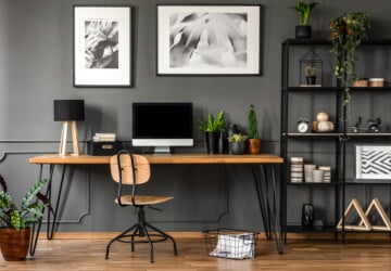 7 Ways to Spruce Up Your Home Office for Productivity - spruce up, productivity, inspiration, houseplants, Home office, furniture, equipment, desk room, art