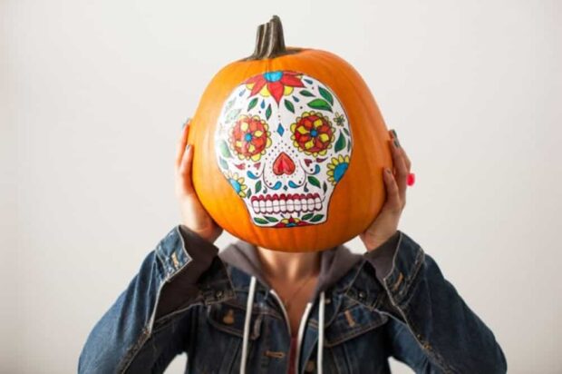 Easy No-Carve Pumpkin Decorating Ideas - Pumpkin Decorating Ideas, No-Carve Pumpkin Decorating Ideas, DIY Pumpkin Decorating Ideas