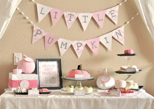 Cute Fall Baby Shower Ideas To Inspire You - fall decor, Fall Baby Shower Ideas, Baby Shower Ideas