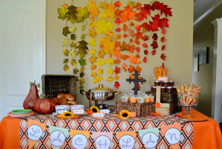 Cute Fall Baby Shower Ideas To Inspire You - fall decor, Fall Baby Shower Ideas, Baby Shower Ideas