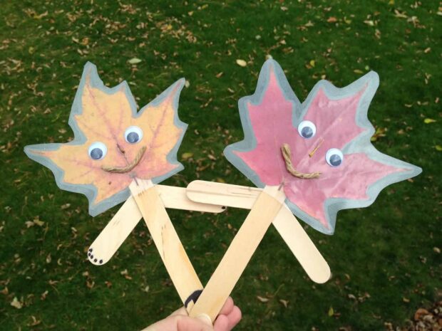 13 Easy Crafts To Make With Fall Leaves