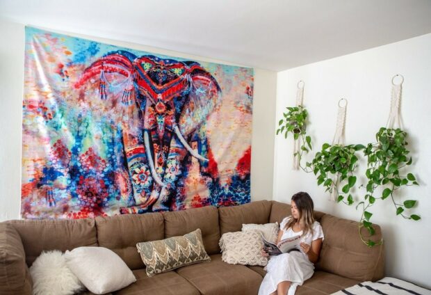 7 Brilliant Ideas for Hanging a Wall Tapestry Around the House - Wall Tapestry, wall, home ideas, decoration