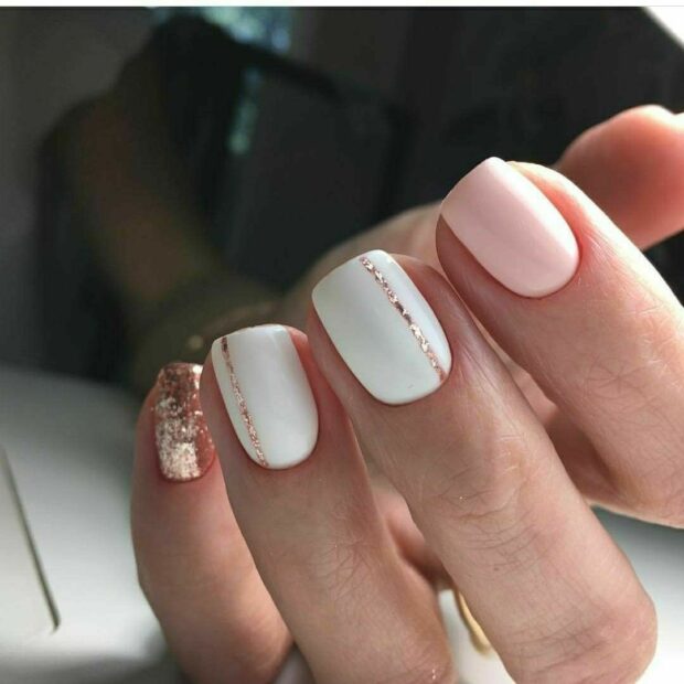 Gorgeous Rose Gold Nail Art Designs - rose nail art, Rose Gold Nail Art, Rose Gold, Nail Art, amazing nail art