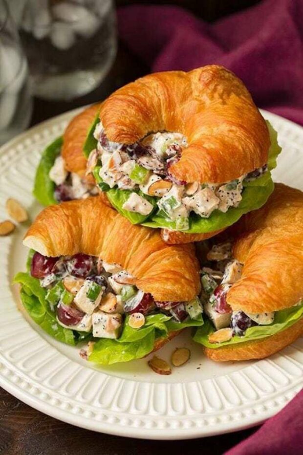 Best Croissant Sandwich Recipes (Part 1) - Sandwich Recipes, Easy Sandwich Recipes, Croissant Sandwich Recipes, Croissant