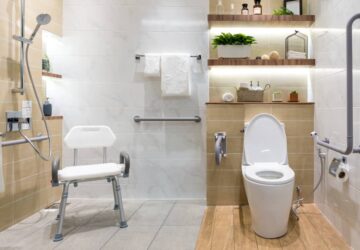 Safe And Stylish: 4 Accessible Bathroom Swaps For Seniors - Stylish, seniors, safe, organize, clutter, bathroom