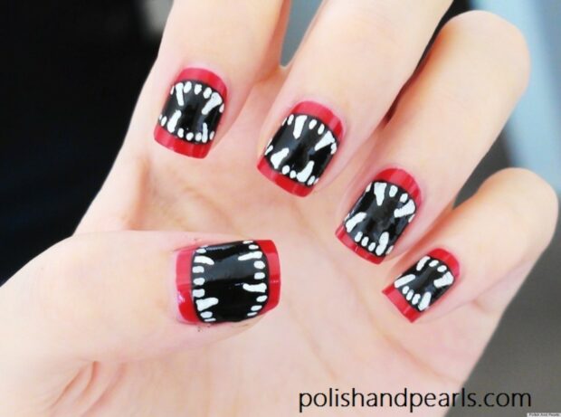 13 Halloween Nail Art Designs to Recreate at Home - Spooktacular Halloween Nail Art, Halloween Nail Art Ideas, Halloween Nail Art Designs, halloween nail art