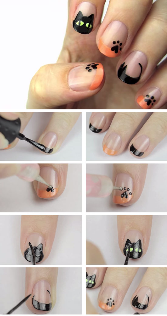 13 Halloween Nail Art Designs to Recreate at Home - Spooktacular Halloween Nail Art, Halloween Nail Art Ideas, Halloween Nail Art Designs, halloween nail art