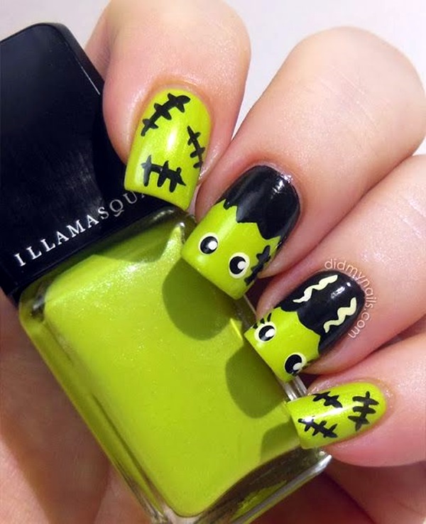 13 Halloween Nail Art Designs to Recreate at Home - Spooktacular Halloween Nail Art, Halloween Nail Art Ideas, Halloween Nail Art Designs, halloween nail art