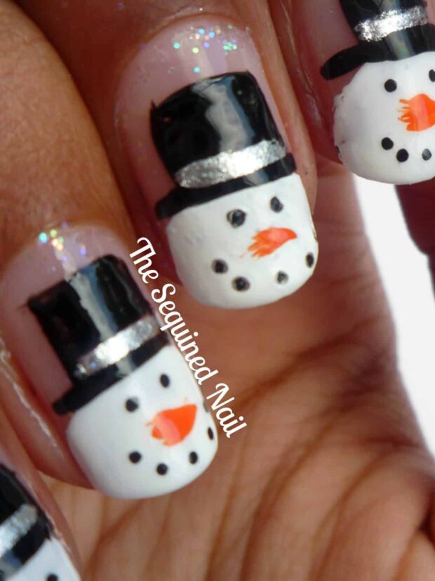 13 Gorgeous Winter Nail Designs to Brighten Up the Season (Part 1) - winter nail design, winter Nail Art Ideas, winter nail art, Winter Nail