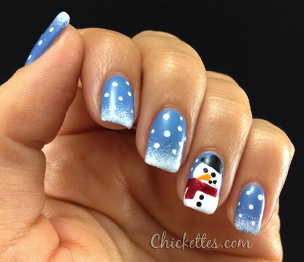 13 Gorgeous Winter Nail Designs to Brighten Up the Season (Part 2) - winter nail design, winter Nail Art Ideas, winter nail art, Winter Nail